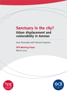 Sanctuary in the City? Urban Displacement and Vulnerability in Amman