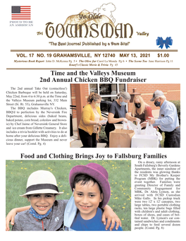 Time and the Valleys Museum 2Nd Annual Chicken BBQ Fundraiser Food and Clothing Brings Joy to Fallsburg Families