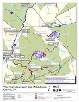 Canton, MA Waterbody Assessment, 305(B)/303(D)