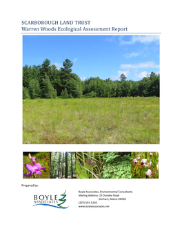 SCARBOROUGH LAND TRUST Warren Woods Ecological Assessment Report