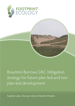 Braunton Burrows Mitigation Strategy Appendix