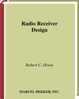Radio Receiver Design