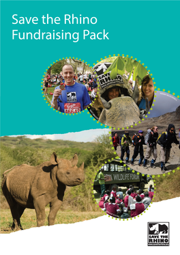 Save the Rhino Fundraising Pack