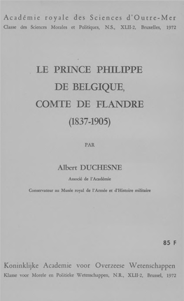 Le Prince Philippe De Belgique, Comte De Flandre (1837-1905)