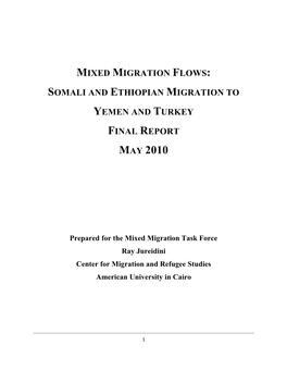 Mixed Migration Flows