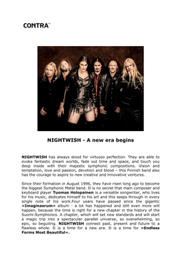 NIGHTWISH - a New Era Begins