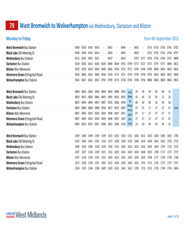 79 West Bromwich to Wolverhampton Via Wednesbury, Darlaston and Bilston