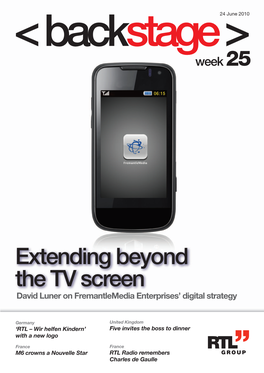 Extending Beyond the TV Screen David Luner on Fremantlemedia Enterprises’ Digital Strategy