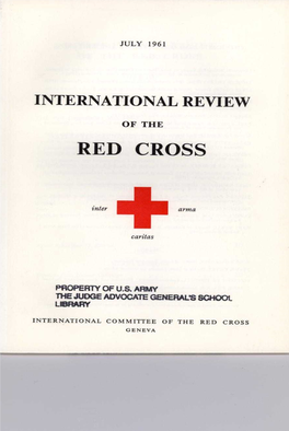 International Review of the Red Cross, July 1961, First Year