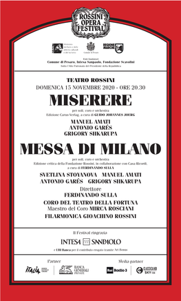 Miserere Messa Di Milano