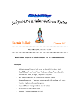 Narada-Bulletin-February-2007