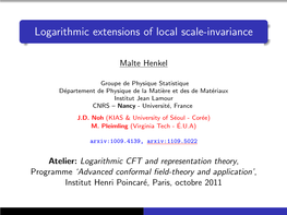 Logarithmic Extensions of Local Scale-Invariance