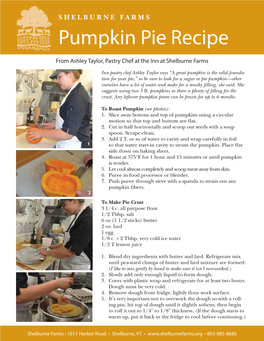 Pumpkin Pie Recipe.Indd