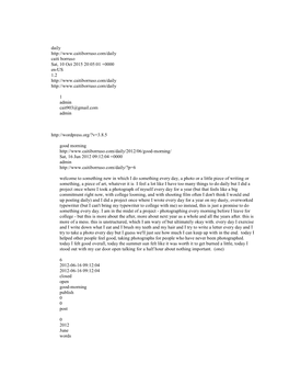 Daily Caiti Borruso Sat, 10 Oct 2015 20:05:01 +0000 En-US 1.2