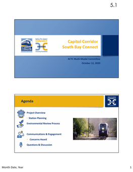 Capitol Corridor South Bay Connect