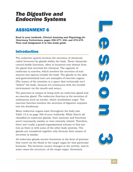 The Digestive and Endocrine Systems Examination