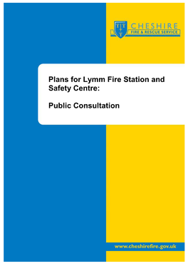 Plans for Lymm Fire Station and Safety Centre