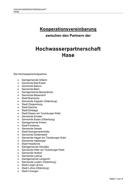 Hochwasserpartnerschaft Hase