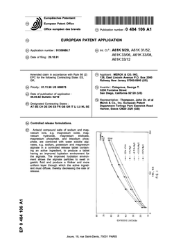 Controlled Release Formulations