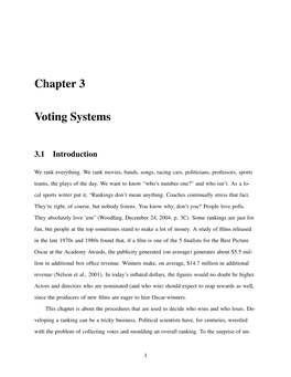 Chapter 3 Voting Systems