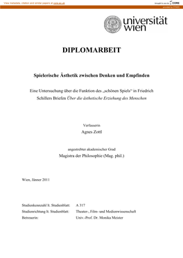 Diplomarbeit