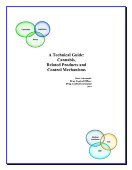 A Technical Guide: Cannabis, Related Products and Control Mechanisms