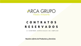 Adjudicación De Contratos Resevados