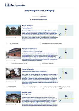 Best Religious Sites in Beijing"