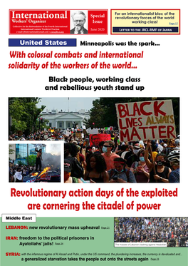 Revolutionary Action Days of the Exploited Are Cornering the Citadel of Power