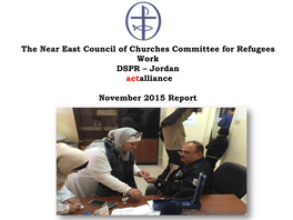 The Near East Council of Churches Committee for Refugees Work DSPR – Jordan Actalliance