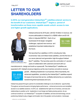 Shareholder Letter