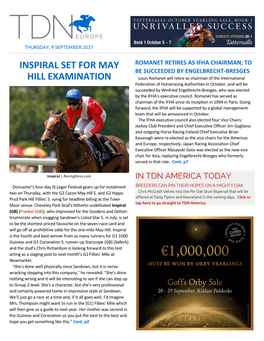 Inspiral Set for May Hill Examination