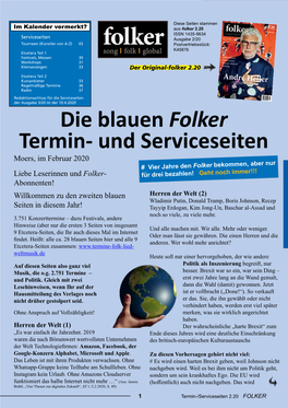 Die Blauen Folker Termin- Und Serviceseiten