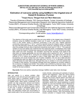 Assessment of Actual Irrigation Management in the Irrigated Area Of