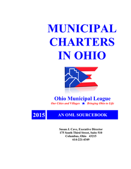 Municipal Charters in Ohio