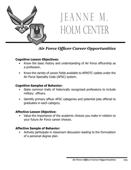 Air Force Officer Career Opportunities