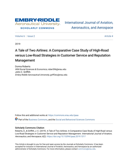 A Tale of Two Airlines: a Comparative Case Study of High-Road Versus Low-Road Strategies in Customer Service and Reputation Management