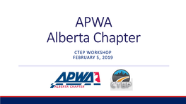 APWA Alberta Chapter