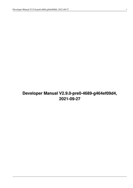 Developer Manual V2.9.0-Pre0-4493-Gf35426946