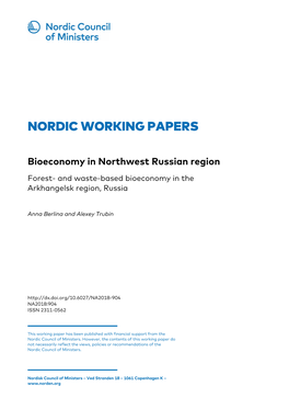Nordic Working Papers
