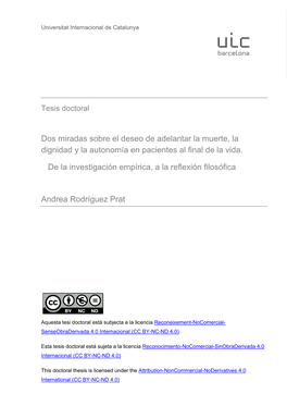 Dos Miradas Sobre El Deseo De Adelantar La Muerte, La Dignidad Y La Autonomía En Pacientes Al Final De La Vida