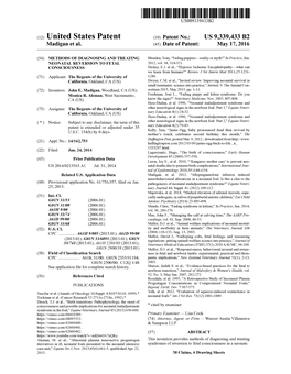 (12) United States Patent (10) Patent No.: US 9,339.433 B2 Madigan Et Al