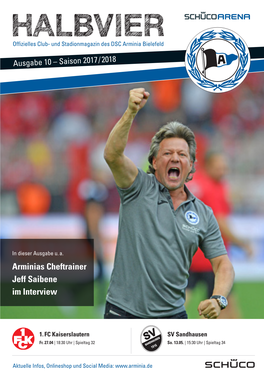 HALBVIER Offizielles Club- Und Stadionmagazin Des DSC Arminia Bielefeld