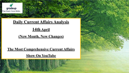 Best Current Affairs 14Th April