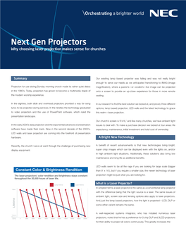 Next Gen Projectors Why Choosing Laser Projection Makes Sense for Churches