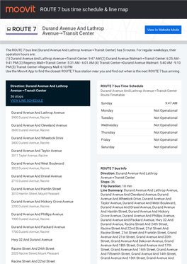 ROUTE 7 Bus Time Schedule & Line