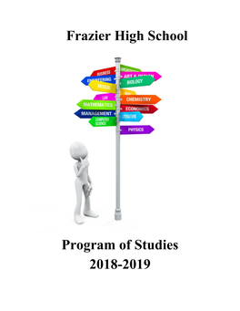 Frazier High School Program of Studies 2018-2019 ​ Table of Contents