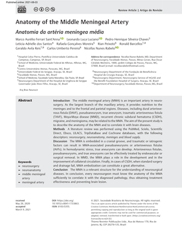 Anatomy of the Middle Meningeal Artery