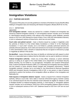 Immigration Violations