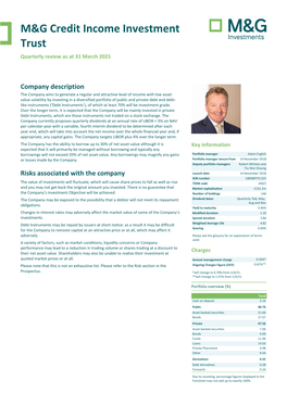 M&G Credit Income Investment Trust